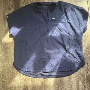 Figs Navy Women's Montex Scrub Top